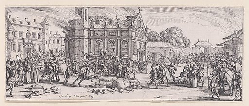 Dévastation d'un Monastère (Devastation of a Monastery), plate 6 from "Les Misères et les Mal-Heures de la Guerre" (The Miseries and Misfortunes of War)