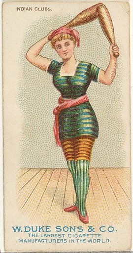 Indian Clubs, from the Gymnastic Exercises series (N77) for Duke brand cigarettes