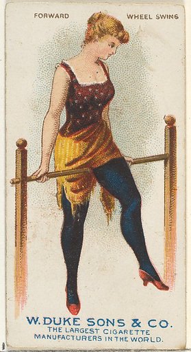 Forward Wheel Swing, from the Gymnastic Exercises series (N77) for Duke brand cigarettes