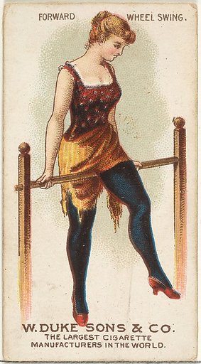 Forward Wheel Swing, from the Gymnastic Exercises series (N77) for Duke brand cigarettes