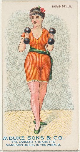 Dumb Bells, from the Gymnastic Exercises series (N77) for Duke brand cigarettes