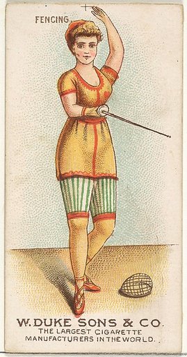 Fencing, from the Gymnastic Exercises series (N77) for Duke brand cigarettes