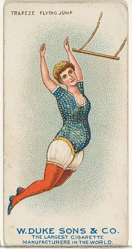 Trapeze, Flying Jump, from the Gymnastic Exercises series (N77) for Duke brand cigarettes