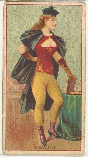 Lawyer, from the Occupations of Women series (N502) for Frishmuth's Tobacco Company