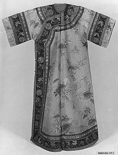 Woman’s Robe with Lotus Flowers