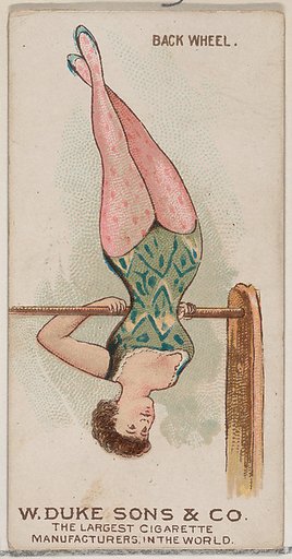 Back Wheel, from the Gymnastic Exercises series (N77) for Duke brand cigarettes