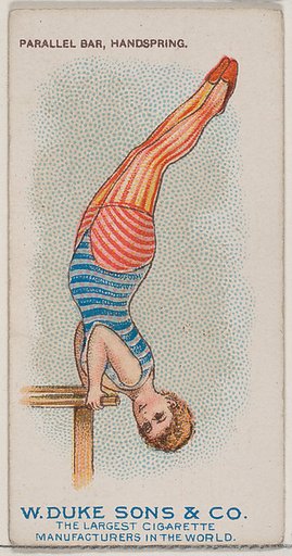 Parallel Bar, Handspring, from the Gymnastic Exercises series (N77) for Duke brand cigarettes
