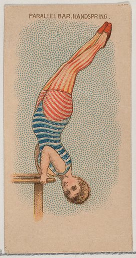 Parallel Bar, Handspring, from the Gymnastic Exercises series (N77) for Duke brand cigarettes