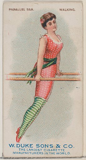 Parallel Bar, Walking, from the Gymnastic Exercises series (N77) for Duke brand cigarettes