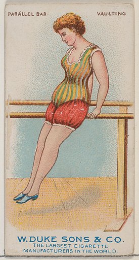 Parallel Bars, Vaulting, from the Gymnastic Exercises series (N77) for Duke brand cigarettes