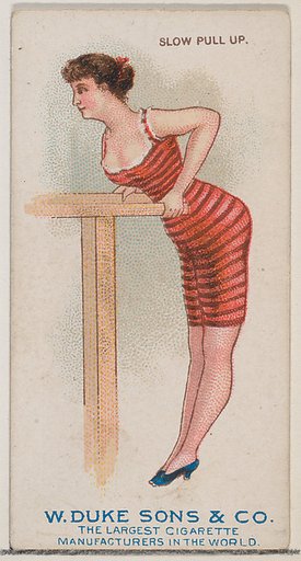 Slow Pull Up, from the Gymnastic Exercises series (N77) for Duke brand cigarettes