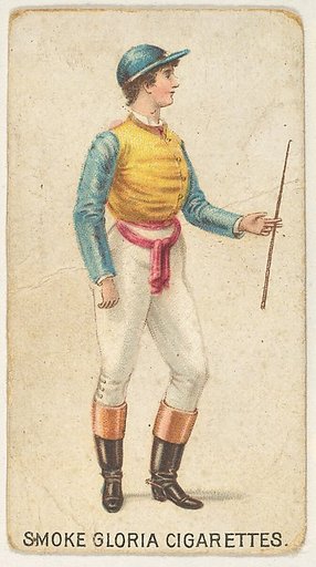 From the series "Sports Girls" (C190), issued by the American Cigarette Company, Ltd., Montreal, to promote Gloria Cigarettes