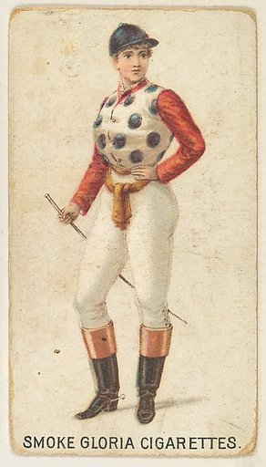 From the series "Sports Girls" (C190), issued by the American Cigarette Company, Ltd., Montreal, to promote Gloria Cigarettes