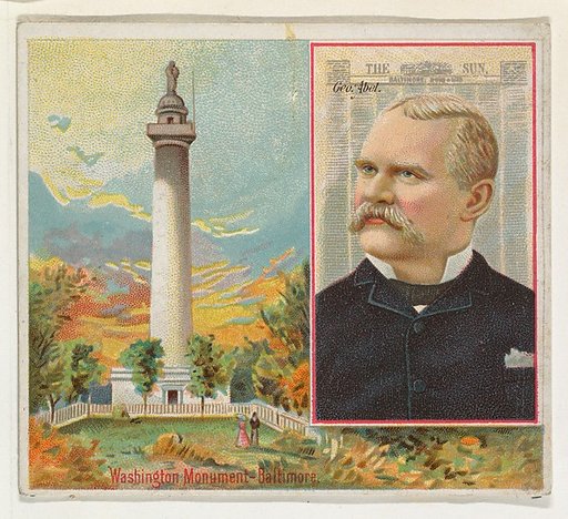 George Abel, The Baltimore Sun, from the American Editors series (N35) for Allen & Ginter Cigarettes