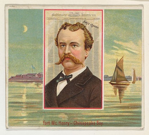 Felix Agnus, Baltimore American, from the American Editors series (N35) for Allen & Ginter Cigarettes