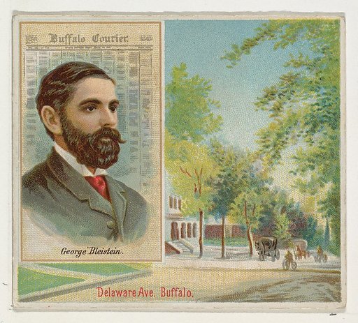 George Bleistein, Buffalo Courier, from the American Editors series (N35) for Allen & Ginter Cigarettes