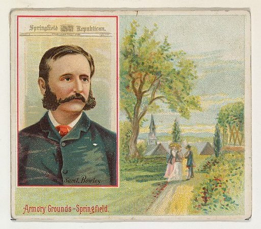 Samuel Bowles, Springfield Republican, from the American Editors series (N35) for Allen & Ginter Cigarettes