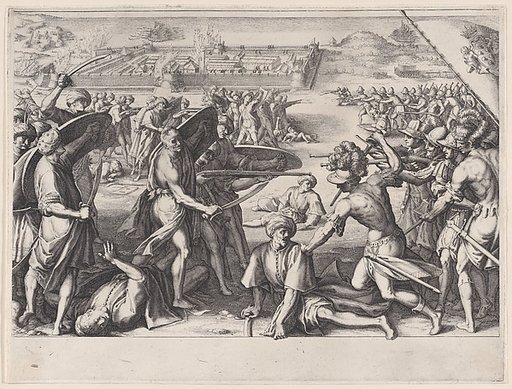Attaque des Forts Avancés de Bone (Attack of the Strong Advances of Bone), from "La Vie de Ferdinand Ier de Médicis série appelée aussi Les Batailles des Médicis" (The Life of Ferdinand I de'Medici also called The Medici Battles)