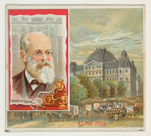 Charles A. Dana, The New York Sun, from the American Editors series (N35) for Allen & Ginter Cigarettes