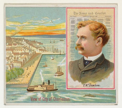 F. W. Dawson, The Charleston News and Courier, from the American Editors series (N35) for Allen & Ginter Cigarettes