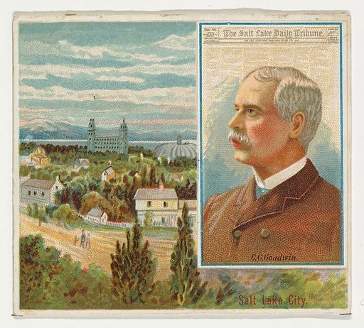 G.C. Goodwin, The Salt Lake City Tribune, from the American Editors series (N35) for Allen & Ginter Cigarettes