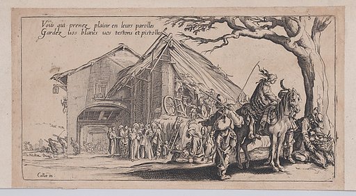 Copy of Roma travellers outside an inn [formerly known as La Halte des Bohémiens: Les Diseuses de Bonne Aventure (The Gypsy Stopover: The Fortune Tellers), from "Le Bohémiens, série appelée aussi Les Égyptiens, La Marche des Bohémiens, La Vie Errante des Bohémiens, Les Marches Égyptiennes" (The Gyps