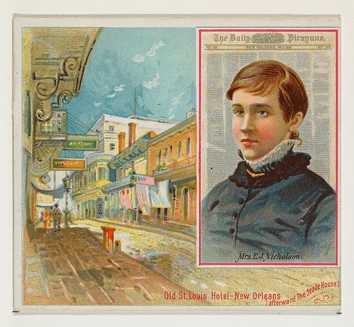 Mrs. E. J. Nicholson, The New Orleans Daily Picayune, from the American Editors series (N35) for Allen & Ginter Cigarettes
