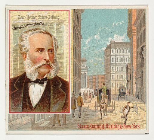 Oswald Ottendorfer, New Yorker Staats-Zeitung, from the American Editors series (N35) for Allen & Ginter Cigarettes