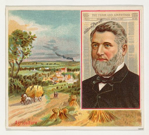 William Purcell, The Rochester Union and Advertiser, from the American Editors series (N35) for Allen & Ginter Cigarettes