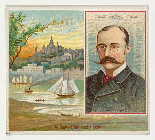 John A. Sleicher, Albany Evening Journal, from the American Editors series (N35) for Allen & Ginter Cigarettes
