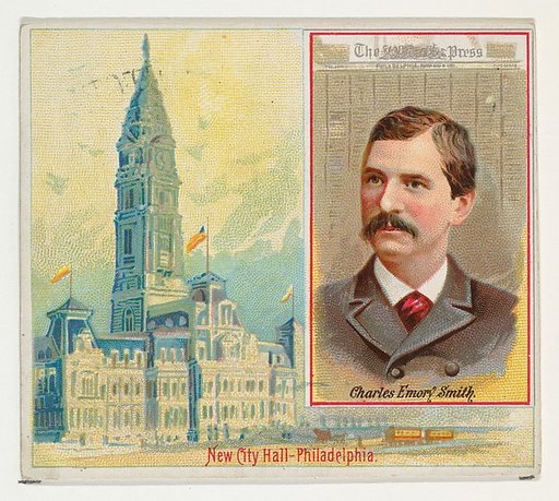 Charles Emory Smith, The Philadelphia Press, from the American Editors series (N35) for Allen & Ginter Cigarettes