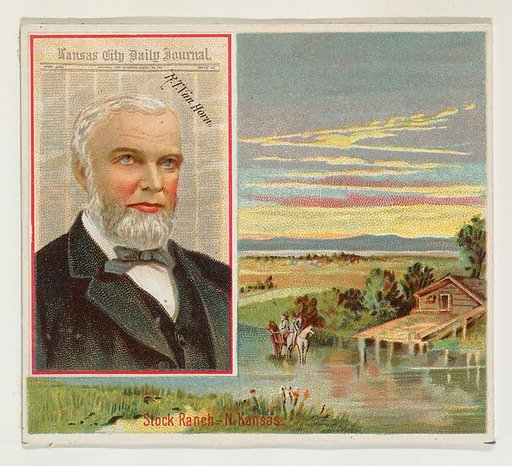 R. T. Van Horn, Kansas City Daily Journal, from the American Editors series (N35) for Allen & Ginter Cigarettes