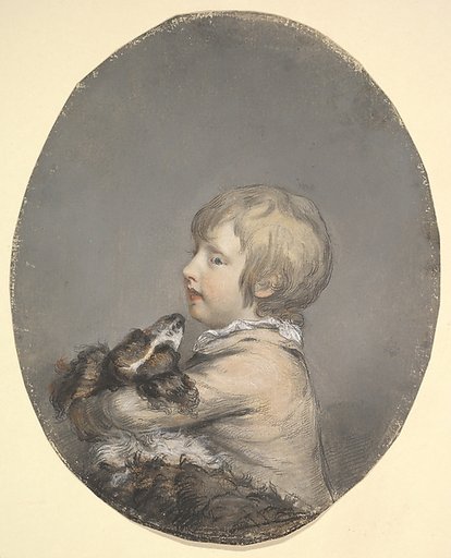 William Evelyn of St Clere, Kent, holding a spaniel