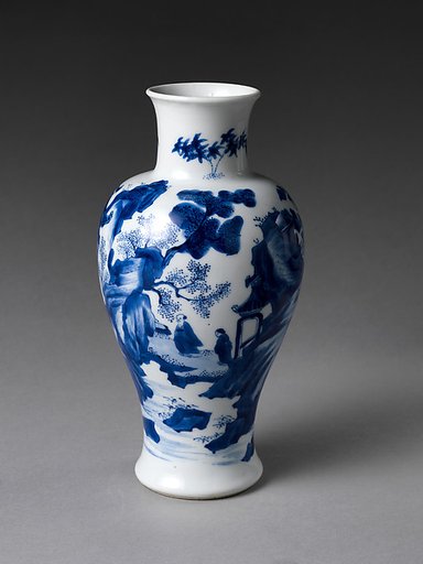 Vase with Scholars in Landscape