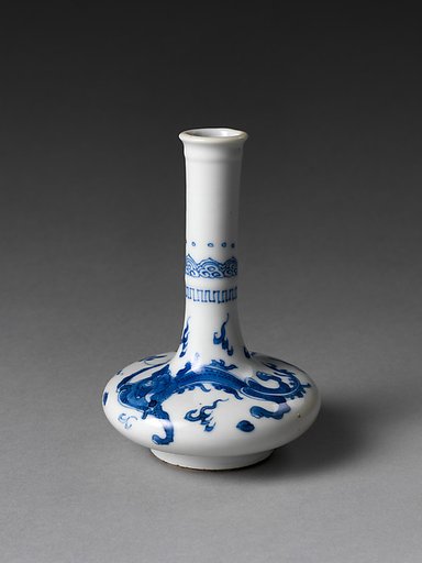 Bottle with Dragon Chasing Pearl