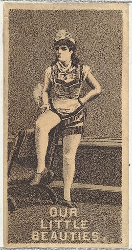 From the Actresses series (N57) promoting Our Little Beauties Cigarettes for Allen & Ginter brand tobacco products