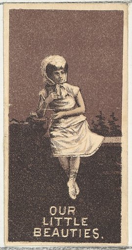 From the Actresses series (N57) promoting Our Little Beauties Cigarettes for Allen & Ginter brand tobacco products