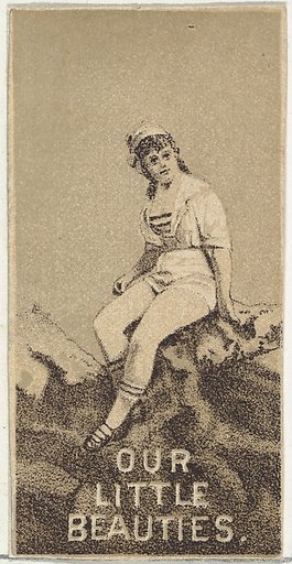 From the Actresses series (N57) promoting Our Little Beauties Cigarettes for Allen & Ginter brand tobacco products