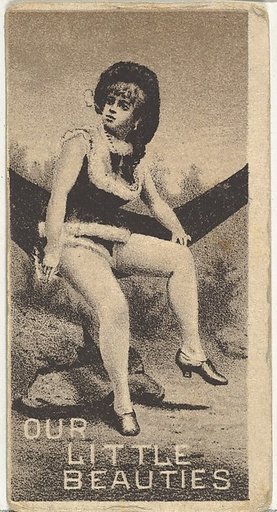 From the Actresses series (N57) promoting Our Little Beauties Cigarettes for Allen & Ginter brand tobacco products