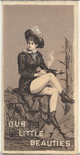 From the Actresses series (N57) promoting Our Little Beauties Cigarettes for Allen & Ginter brand tobacco products
