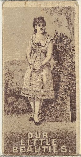 From the Actresses series (N57) promoting Our Little Beauties Cigarettes for Allen & Ginter brand tobacco products