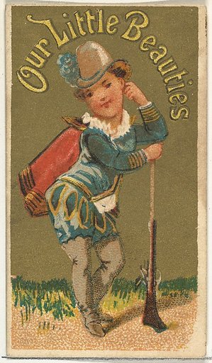 From the Girls and Children series (N58) promoting Our Little Beauties Cigarettes for Allen & Ginter brand tobacco products