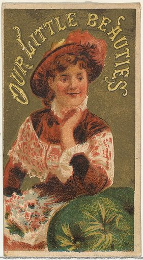 From the Girls and Children series (N58) promoting Our Little Beauties Cigarettes for Allen & Ginter brand tobacco products