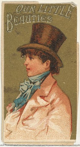 From the Girls and Children series (N58) promoting Our Little Beauties Cigarettes for Allen & Ginter brand tobacco products