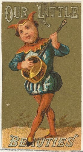 From the Girls and Children series (N58) promoting Our Little Beauties Cigarettes for Allen & Ginter brand tobacco products