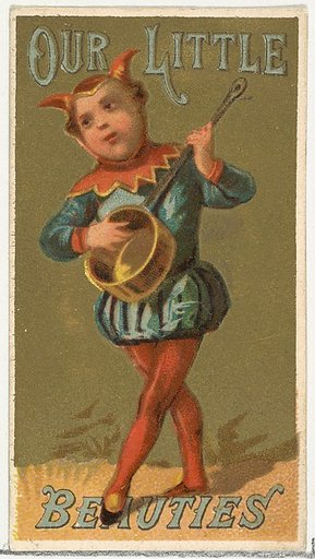 From the Girls and Children series (N58) promoting Our Little Beauties Cigarettes for Allen & Ginter brand tobacco products