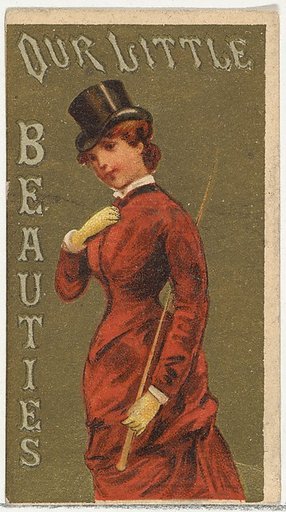 From the Girls and Children series (N58) promoting Our Little Beauties Cigarettes for Allen & Ginter brand tobacco products