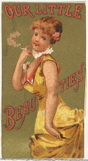 From the Girls and Children series (N58) promoting Our Little Beauties Cigarettes for Allen & Ginter brand tobacco products