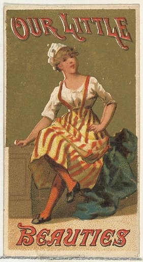 From the Girls and Children series (N58) promoting Our Little Beauties Cigarettes for Allen & Ginter brand tobacco products