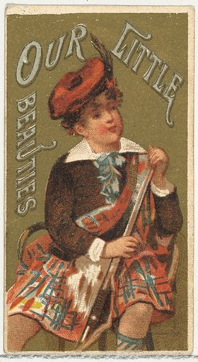 From the Girls and Children series (N58) promoting Our Little Beauties Cigarettes for Allen & Ginter brand tobacco products